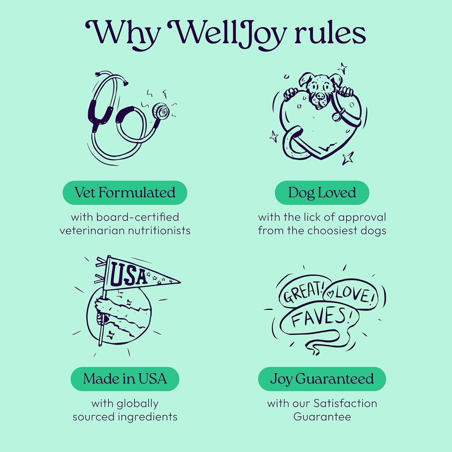 New! WellJoy Dog Treat Dental+ GutBoost | Helps Reduce Tartar | Freshens Breath | Dual-Benefit GutBoost Formulation | Vet Formulated | Made in USA | Made with Real Shredded Chicken | 24 Sticks